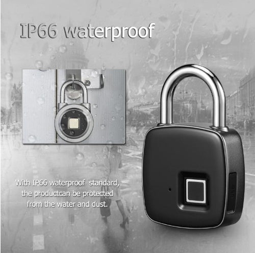 Fingerprint padlock smart lock anti-theft padlock