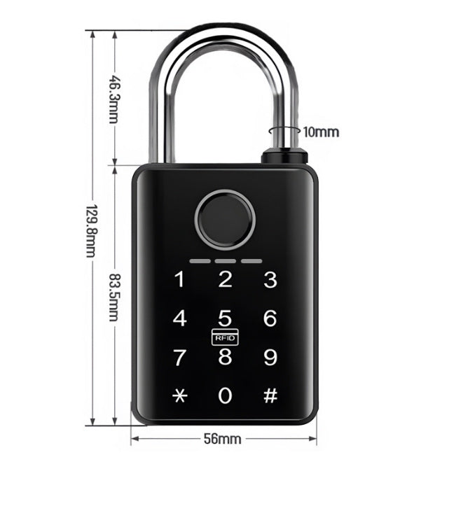 Control Fingerprint Large Padlock Box