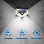 Solar Wall Light — 100 LED Motion Sensor Courtyard Light (All-Sided Illumination)