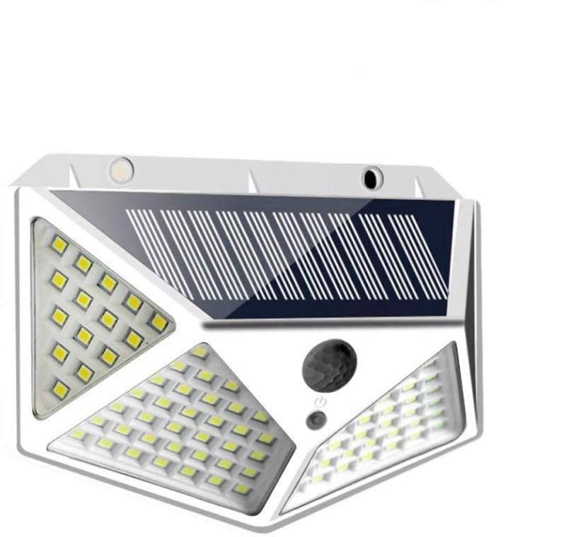 Solar Wall Light — 100 LED Motion Sensor Courtyard Light (All-Sided Illumination)