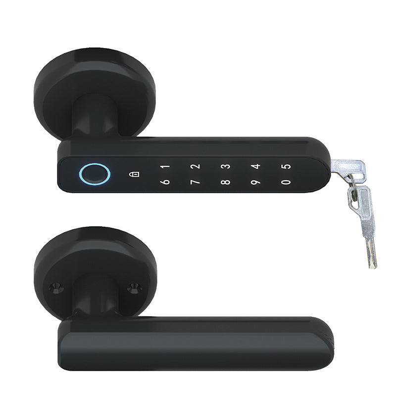 Zinc Alloy Smart Electric Fingerprint Door Handle — Keypad, Fingerprint & App Control