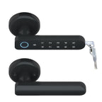 Zinc Alloy Smart Electric Fingerprint Door Handle — Keypad, Fingerprint & App Control