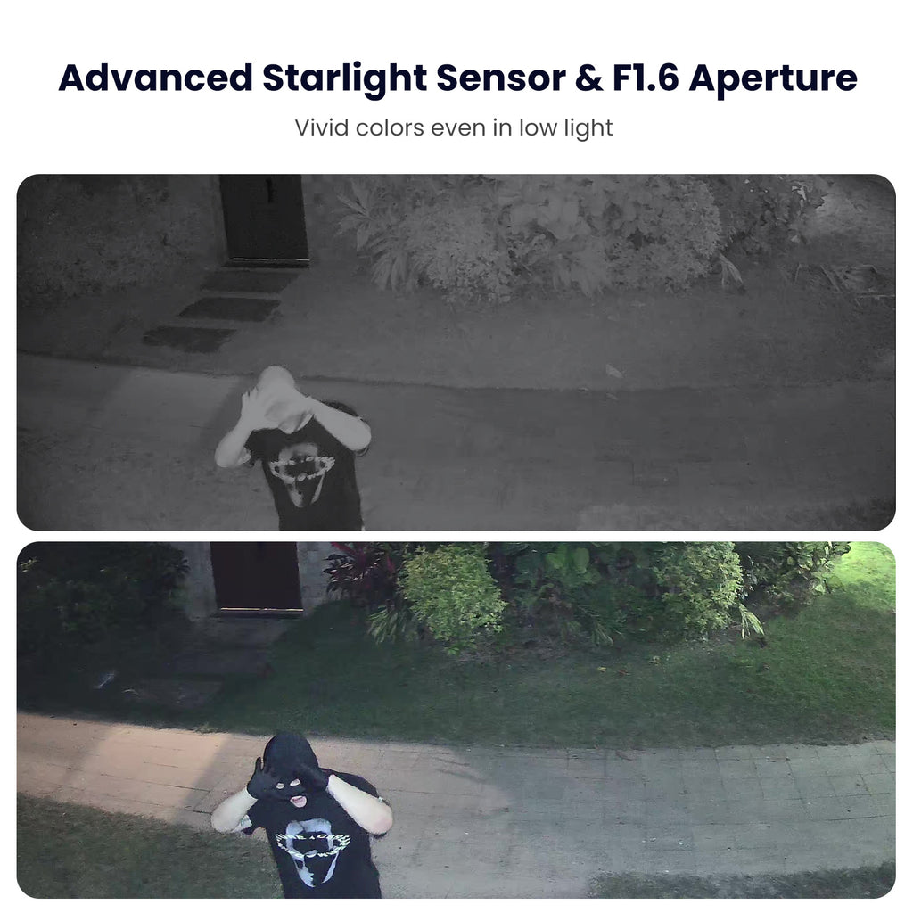 5MP 3K Outdoor WiFi Security Camera with AI Detection & Color Night Vision