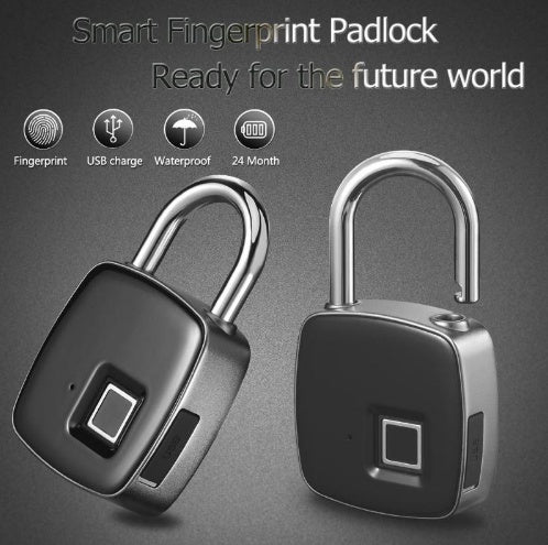 Fingerprint padlock smart lock anti-theft padlock