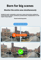 Binocular Splicing Screen Wireless Surveillance Camera