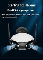 Binocular Splicing Screen Wireless Surveillance Camera