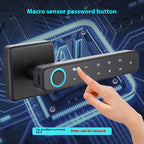 Tuya Wi-Fi Smart Fingerprint Door Lock — Touch Keypad, Bluetooth, and Normally Open Mode