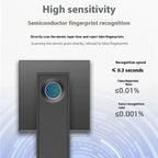 Indoor Fingerprint Door Lock — Key + Fingerprint + Always-Open Mode