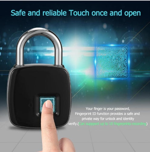 Fingerprint padlock smart lock anti-theft padlock
