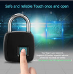 Fingerprint padlock smart lock anti-theft padlock