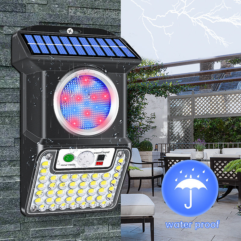 Outdoor LED Solar Body-Sensing Wall Lighting (Remote Control Included)