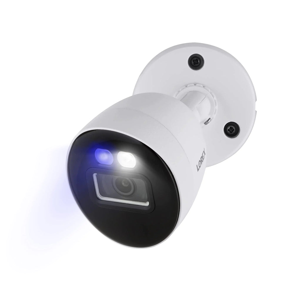 Lorex C884DA Indoor/Outdoor 4K Ultra HD Smart Deterrence CVI Wired Bullet Security Camera Color Night Vision Dual Warning LED Lights Siren Camera Only (M. ) (Renewed)