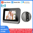 Tuya Smart 1080P WiFi Doorbell Camera with LCD Display & Two-Way Audio