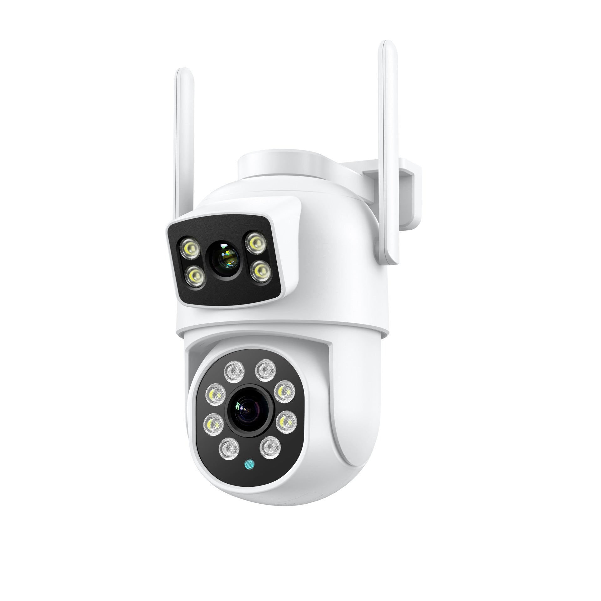 Outdoor Night Vision WiFi Surveillance Camera – Dual-Lens, Auto-Tracking, Smart Alerts (Alexa & Google Compatible)