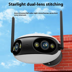 Binocular Splicing Screen Wireless Surveillance Camera