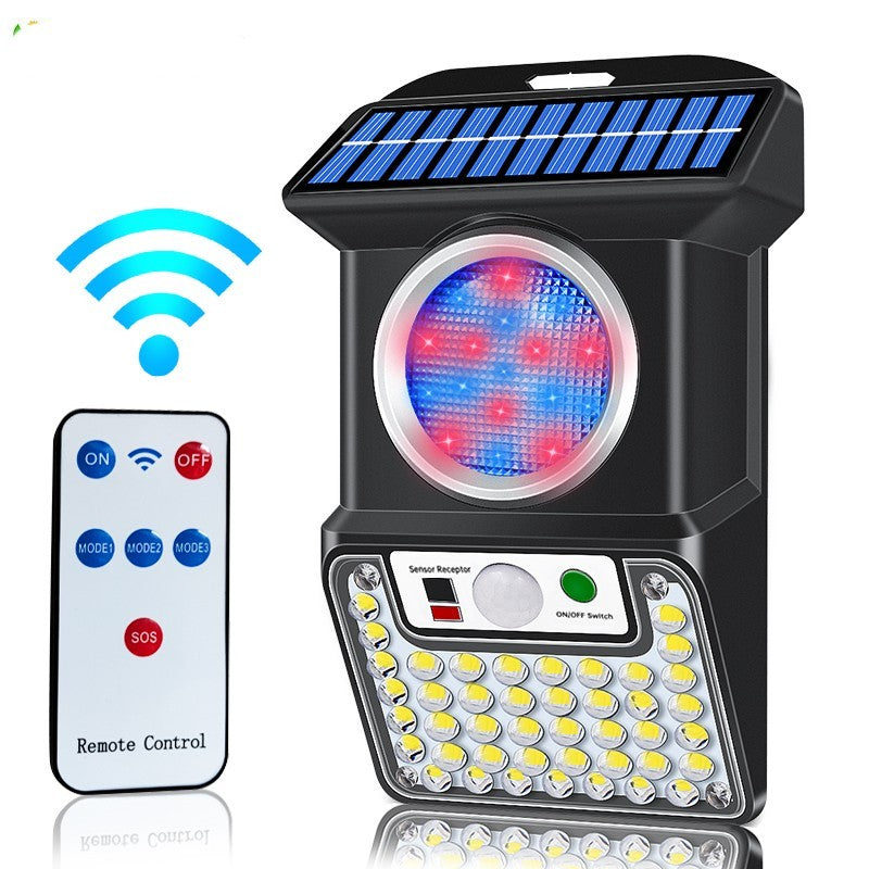Outdoor LED Solar Body-Sensing Wall Lighting (Remote Control Included)
