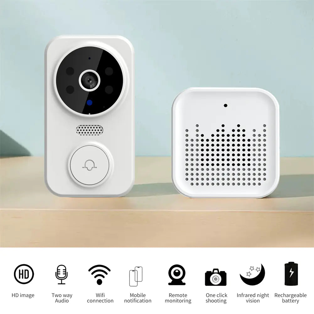M8 Smart WiFi Doorbell — HD Visual Doorbell with Two-Way Audio & App Control